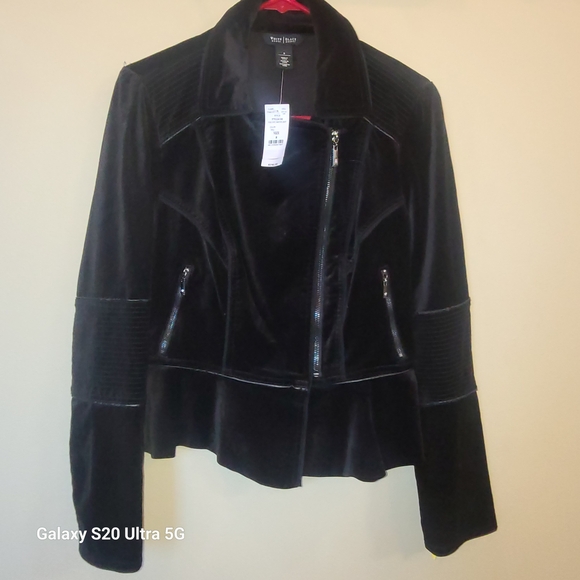 White House Black Market Jackets & Blazers - White House Black Market Black Velvet Blazer